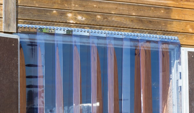 PVC-Vorhang 300 x 3mm, transparent, 50m Rolle