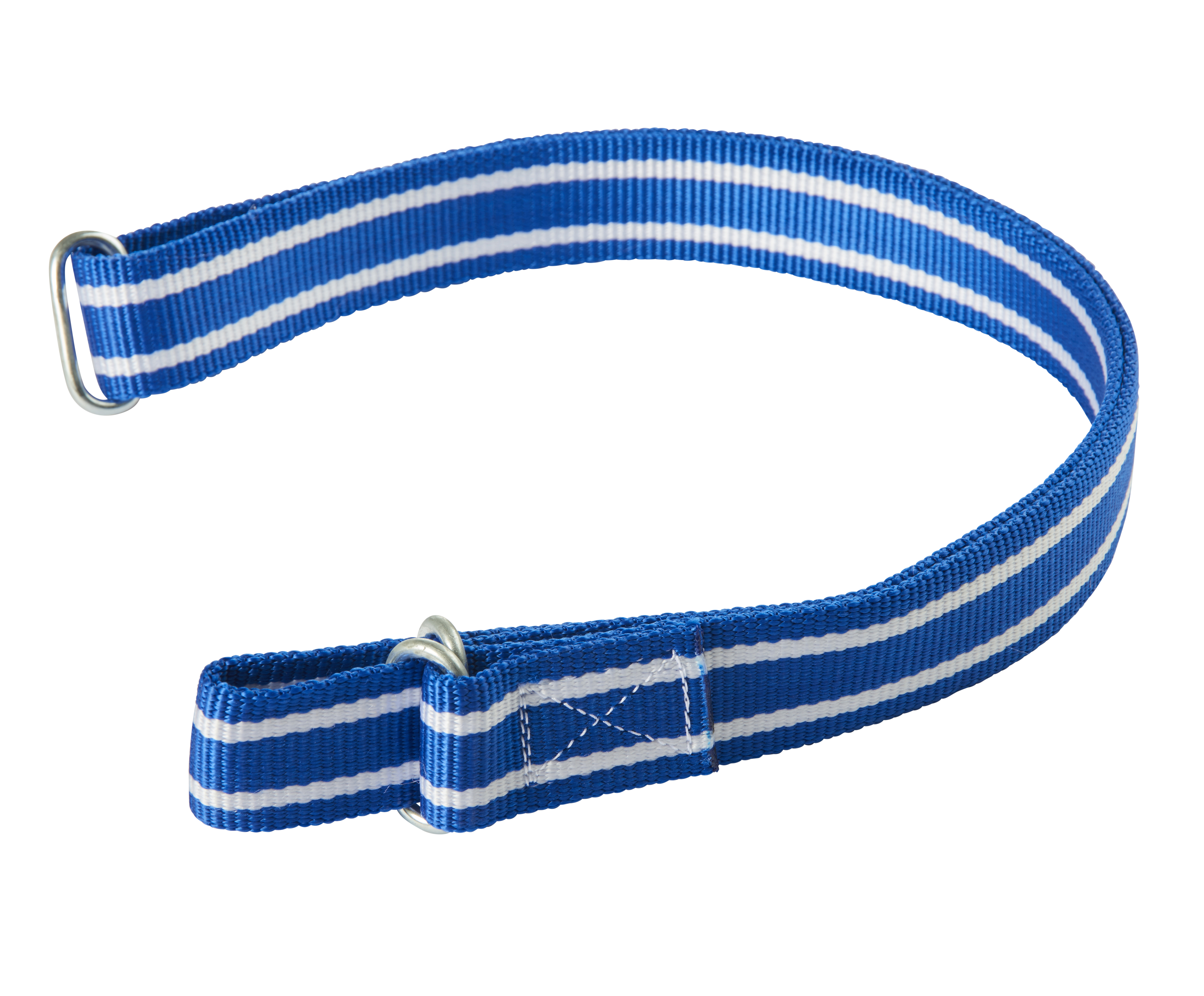 Halsband, 1450 mm, blau mit 3 Metallschlaufen