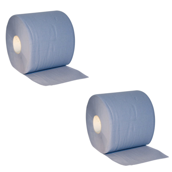 Papiertuchrolle blau, 3-lagig, 2 x 500 Blatt